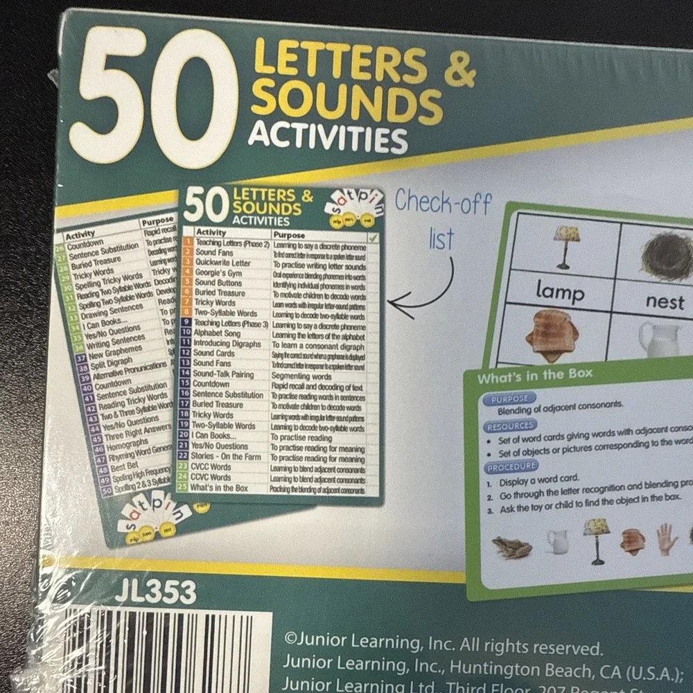 JL353 50 Letters & Sounds‎ Activities, Multi